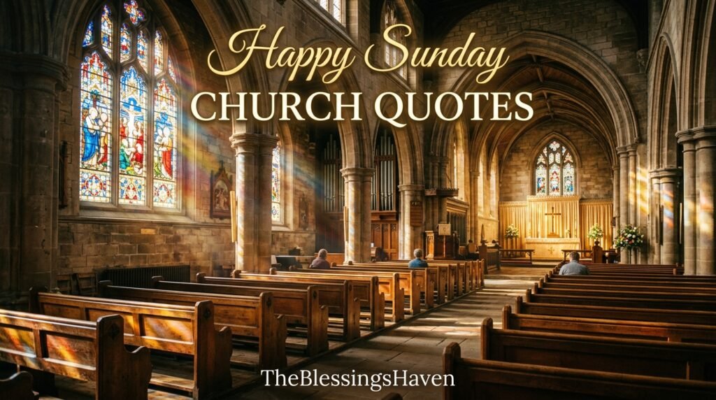 50+ Happy Sunday Church Quotes to Inspire Worship 2026