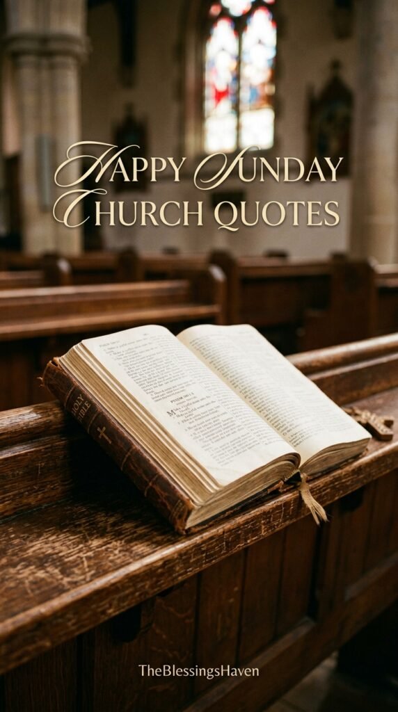 Beautiful Happy Sunday Church Quotes and Blessings