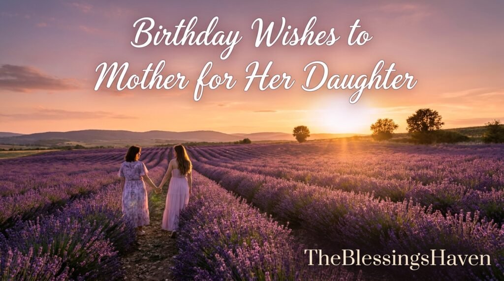 Birthday Wishes to Mother for Her Daughter Touching Wishes